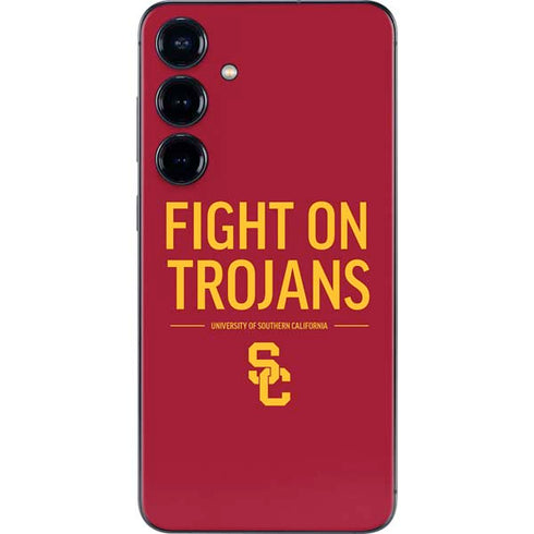 University of Southern California Fight On Trojans Red Galaxy S25 Plus Skin