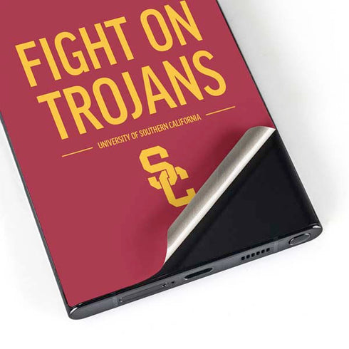 University of Southern California Fight On Trojans Red Galaxy S24 Ultra Skin