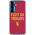 University of Southern California Fight On Trojans Red Galaxy S25 Plus Clear Case