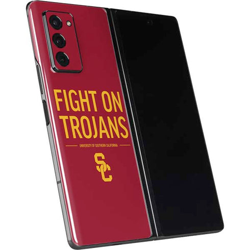 University of Southern California Fight On Trojans Red Galaxy Z Fold2 5G Skin