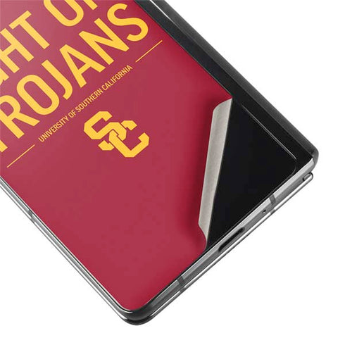 University of Southern California Fight On Trojans Red Galaxy Z Fold2 5G Skin