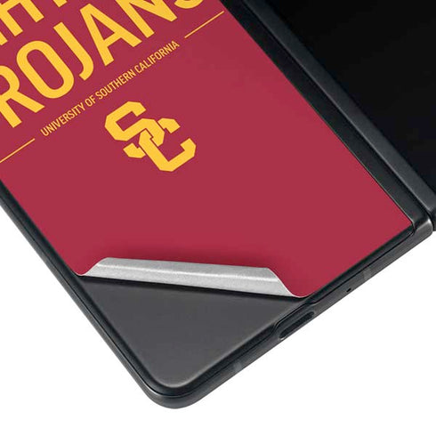 University of Southern California Fight On Trojans Red Galaxy Z Fold3 5G Skin