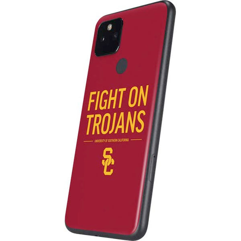 University of Southern California Fight On Trojans Red Google Pixel 4a 5G Skin
