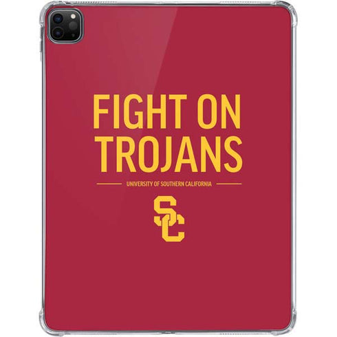 University of Southern California Fight On Trojans Red iPad Pro 11in (2024) Clear Case