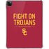 University of Southern California Fight On Trojans Red iPad Pro 11in (2024) Clear Case