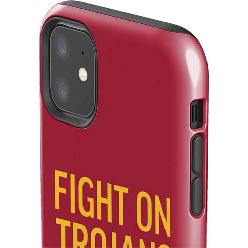 University of Southern California Fight On Trojans Red iPhone 11 Impact Case