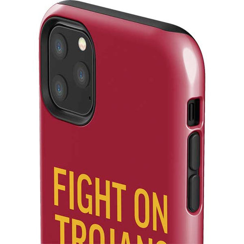 University of Southern California Fight On Trojans Red iPhone 11 Pro Max Impact Case
