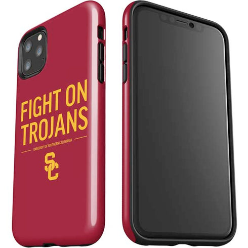 University of Southern California Fight On Trojans Red iPhone 11 Pro Max Impact Case