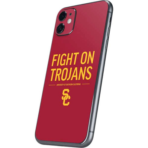 University of Southern California Fight On Trojans Red iPhone 11 Skin