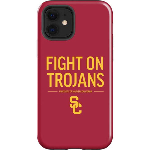 University of Southern California Fight On Trojans Red iPhone 12 Impact Case