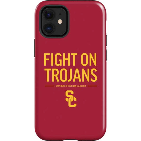 University of Southern California Fight On Trojans Red iPhone 12 Mini Impact Case