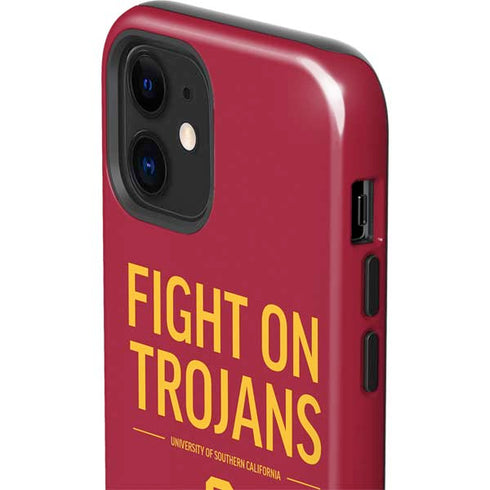 University of Southern California Fight On Trojans Red iPhone 12 Mini Impact Case