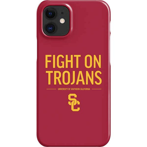 University of Southern California Fight On Trojans Red iPhone 12 Mini Lite Case