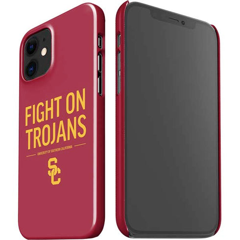University of Southern California Fight On Trojans Red iPhone 12 Mini Lite Case