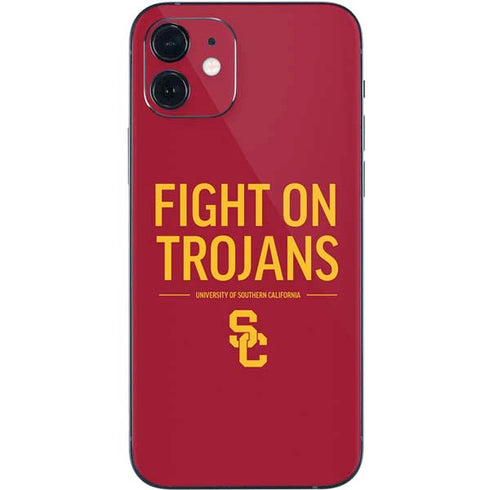 University of Southern California Fight On Trojans Red iPhone 12 Mini Skin