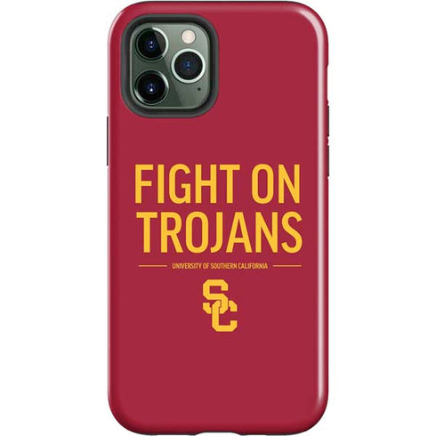 University of Southern California Fight On Trojans Red iPhone 12 Pro Impact Case