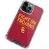 University of Southern California Fight On Trojans Red iPhone 13 Pro Max Clear Case