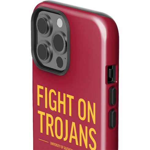 University of Southern California Fight On Trojans Red iPhone 13 Pro Max Impact Case