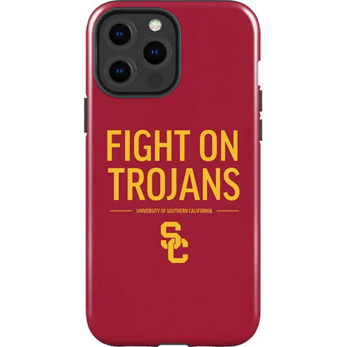University of Southern California Fight On Trojans Red iPhone 13 Pro Max Impact Case