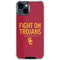 University of Southern California Fight On Trojans Red iPhone 14 Clear Case