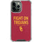 University of Southern California Fight On Trojans Red iPhone 14 Pro Max Clear Case