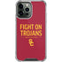 University of Southern California Fight On Trojans Red iPhone 14 Pro Max Clear Case