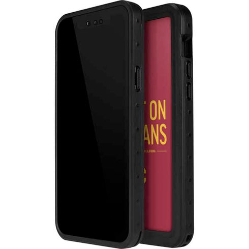 University of Southern California Fight On Trojans Red iPhone 14 Pro Waterproof Case