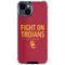 University of Southern California Fight On Trojans Red iPhone 15 Clear Case