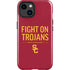 University of Southern California Fight On Trojans Red iPhone 15 Impact Case