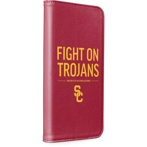 University of Southern California Fight On Trojans Red iPhone 15 Pro Folio Case