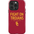 University of Southern California Fight On Trojans Red iPhone 15 Pro Impact Case