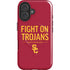University of Southern California Fight On Trojans Red iPhone 16 Magsafe Impact Case