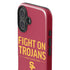 University of Southern California Fight On Trojans Red iPhone 16 Plus Impact Case