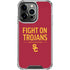 University of Southern California Fight On Trojans Red iPhone 16 Pro Max Clear Case