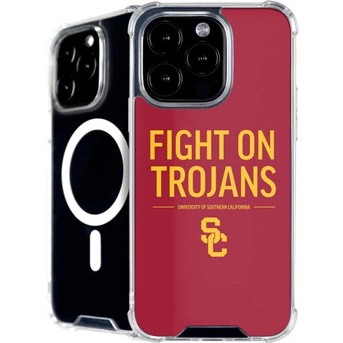 University of Southern California Fight On Trojans Red iPhone 16 Pro Max MagSafe Case