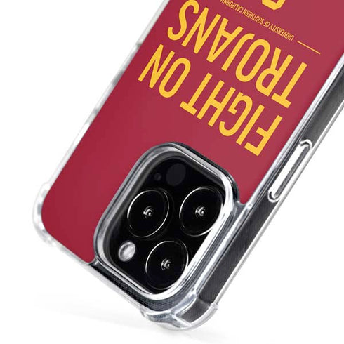 University of Southern California Fight On Trojans Red iPhone 16 Pro Max MagSafe Case