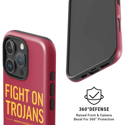 University of Southern California Fight On Trojans Red iPhone 16 Pro Max Magsafe Impact Case