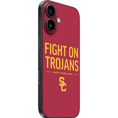 University of Southern California Fight On Trojans Red iPhone 16 Skin