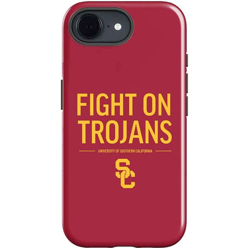 University of Southern California Fight On Trojans Red iPhone 16e Impact Case