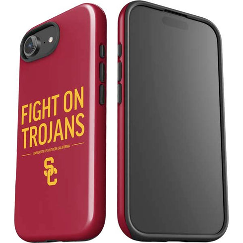 University of Southern California Fight On Trojans Red iPhone 16e Impact Case