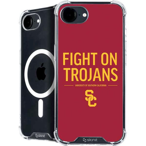 University of Southern California Fight On Trojans Red iPhone 16e MagSafe Case