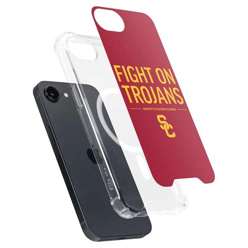 University of Southern California Fight On Trojans Red iPhone 16e MagSafe Case