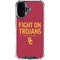 University of Southern California Fight On Trojans Red iPhone 17 Clear Case