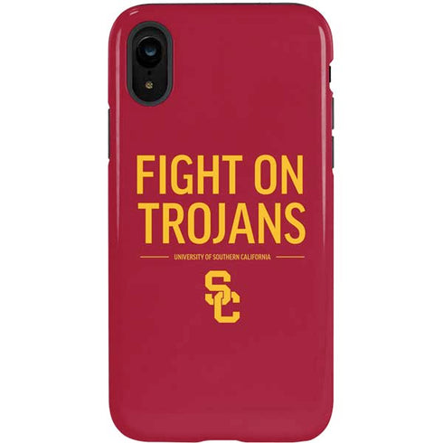 University of Southern California Fight On Trojans Red iPhone XR Pro Case
