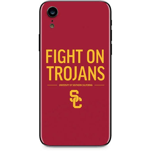 University of Southern California Fight On Trojans Red iPhone XR Skin