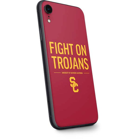 University of Southern California Fight On Trojans Red iPhone XR Skin