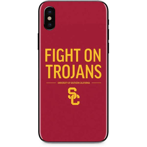 University of Southern California Fight On Trojans Red iPhone XS Max Skin