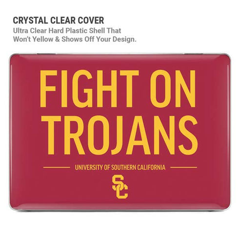 University of Southern California Fight On Trojans Red MacBook Pro 14in (2021-24) Case plus Skin