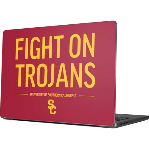 University of Southern California Fight On Trojans Red Apple MacBook Pro 14-inch Skin