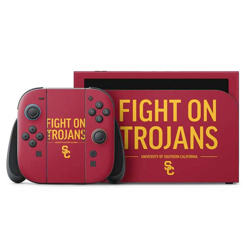 University of Southern California Fight On Trojans Red Nintendo Skins